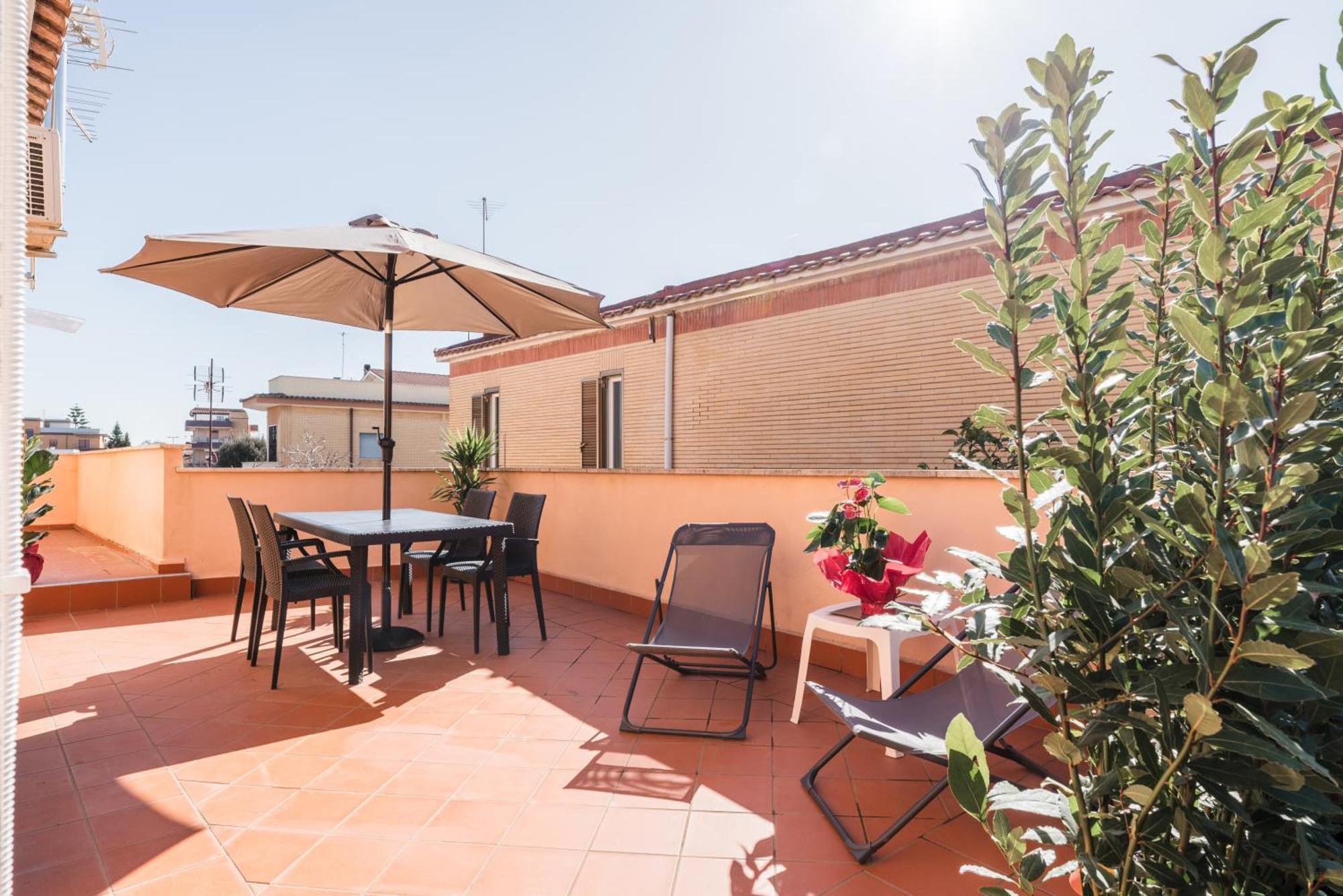 360 Guesthouse - Apartment With Terrace Fiumicino Exterior photo