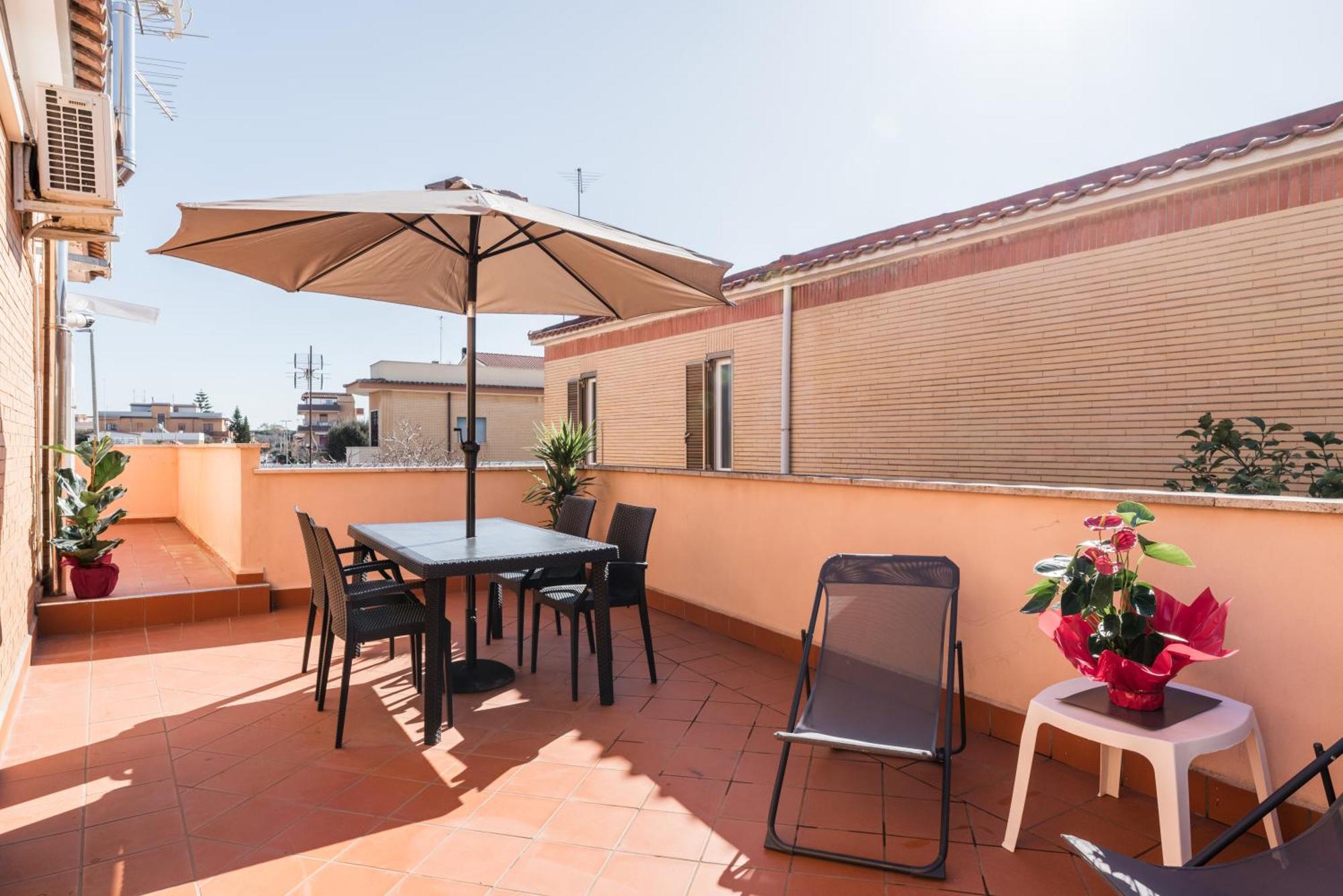 360 Guesthouse - Apartment With Terrace Fiumicino Exterior photo